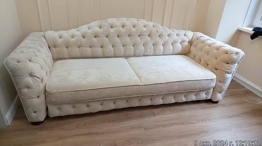 Замена обивки дивана на дому. Тучково